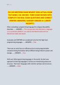 CSE 240 MIDTERM EXAM NEWEST 2026 ACTUAL EXAM &NewLine;TEST BANK&vert; CSE 240 MID -TERM EXAM REVIEW WITH &NewLine;COMPLETE 350 REAL EXAM QUESTIONS AND CORRECT &NewLine;VERIFIED ANSWERS&sol; ALREADY GRADED A&plus;&vert; &lpar;MOST &NewLine;RECENT&excl;&excl;&rpar; 