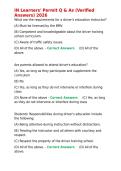 IN Learners- Permit Q & As &lpar;Verified Answers&rpar; 2026&period;