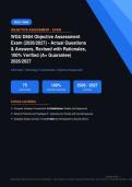WGU D664 Objective Assessment Exam Revised Questions & Answers with Rationales Actual Exam 2026&sol;2027 &ndash; Complete Exam-Style Q&As &vert; 100&percnt; Certified Verified &ndash; Pass Guaranteed &ndash; A&plus; Graded