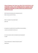 Clinical Pathology One Final Exam &ndash; Clinical Pathology &ndash; Academic Year Not Specified &ndash; Comprehensive Practice Questions and Answers for Final Exam Review