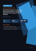  ATI PN Pharmacology Proctor Exam NGN-Style Questions & Case Studies Actual Exam 2026&sol;2027 &ndash; Complete Exam-Style Q&As &vert; 100&percnt; Certified Verified &ndash; Pass Guaranteed &ndash; A&plus; Graded