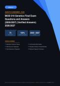  BIOD 210 Genetics Final Exam Questions & Answers Verified Actual Exam 2026&sol;2027 &ndash; Complete Exam-Style Q&As &vert; 100&percnt; Certified Verified &ndash; Pass Guaranteed &ndash; A&plus; Graded