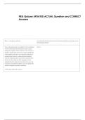 PBSI Quizzes UPDATED ACTUAL Question and CORRECT &NewLine;Answers