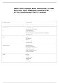 PATHO FINAL- Immune&comma; Neuro&comma; Hematology&sol;Oncology&comma; &NewLine;Endocrine&comma; Shock&comma; Physiologic Aging UPDATED &NewLine;ACTUAL Questions and CORRECT Answers 