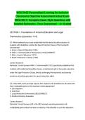 WGU D662 Personalized Learning for Inclusive Classrooms Objective Assessment Actual Exam 2026&sol;2027 &vert; Complete Exam-Style Questions with Detailed Rationales &vert; Pass Guaranteed &ndash; A&plus; Graded