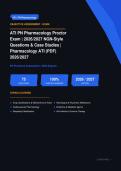 ATI PN Pharmacology Proctor Exam NGN-Style Questions & Case Studies Actual Exam 2026&sol;2027 &ndash; Complete Exam-Style Q&As &vert; 100&percnt; Certified Verified &ndash; Pass Guaranteed &ndash; A&plus; Graded