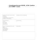 Oral pathology final exam UPDATED   ACTUAL  Questions  &NewLine;and  CORRECT   Answers