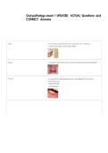 Oral pathology exam 1 UPDATED   ACTUAL  Questions  and  &NewLine;CORRECT   Answers