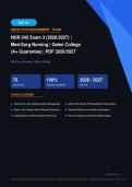 NUR 242 Med-Surg Nursing Exam 3 Galen College Actual Exam 2026&sol;2027 &ndash; Complete Exam-Style Questions & Answers &vert; 100&percnt; Certified Verified &ndash; Pass Guaranteed &ndash; A&plus; Graded