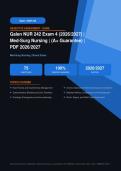 NUR 242 Med-Surg Nursing Exam 4 Galen College Actual Exam 2026&sol;2027 &ndash; Complete Exam-Style Questions & Answers &vert; 100&percnt; Certified Verified &ndash; Pass Guaranteed &ndash; A&plus; Graded