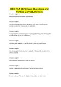 GED RLA 2026 Exam Questions and Verified Correct Answers