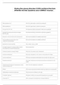Obstructive airway disorders COPD and Bronchiectasis &NewLine;UPDATED ACTUAL Questions and CORRECT Answers