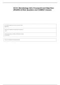 OCCC Microbiology Unit 6 Powerpoint and Objectives &NewLine;UPDATED ACTUAL Questions and CORRECT Answers