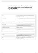 ODS Exam 2026 UPDATED ACTUAL Questions and &NewLine;CORRECT Answers
