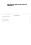 Older Adult Exam 1 UPDATED ACTUAL Questions and &NewLine;CORRECT Answers