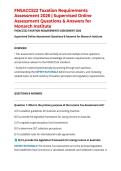FNSACC522 Taxation Requirements Assessment 2026 &vert; Supervised Online Assessment Questions & Answers for Monarch Institute