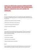 Critical Care HESI Practice Questions and Answers&comma; Nursing Exam Preparation Study Guide&comma; Comprehensive Review Material