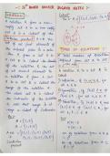 RELATION AND FUNCTION SHORT NOTES 