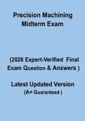 Precision Machining Midterm Exam&colon; Complete Revision Notes & Practice Questions PDF