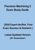 Precision Machining 2 Exam Study Guide&colon; Complete Revision Notes & Practice Questions PDF