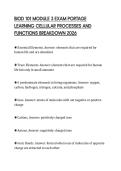 BIOD 101 MODULE 3 EXAM PORTAGE &NewLine;LEARNING CELLULAR PROCESSES AND &NewLine;FUNCTIONS BREAKDOWN 2026