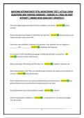 AWHONN INTERMEDIATE FETAL MONITORING TEST&vert; ACTUAL EXAM QUESTIONS AND VERIFIED ANSWERS &vert; GRADED A&plus;&vert; PASS ON FIRST ATTEMPT &vert; BRAND NEW 2026&sol;2027 UPDATE&excl;&excl;&excl;&excl;&excl;