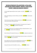 AWHONN INTERMEDIATE FETAL MONITORING &vert; ACTUAL EXAM QUESTIONS AND VERIFIED ANSWERS &vert; GRADED A&plus;&vert; PASS ON FIRST ATTEMPT &vert; BRAND NEW 2026&sol;2027 UPDATE&excl;&excl;&excl;&excl;&excl;