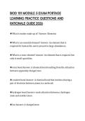 BIOD 101 MODULE 5 EXAM PORTAGE &NewLine;LEARNING KEY CONCEPTS AND BIOLOGY &NewLine;REVIEW NOTES 2026 
