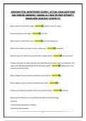 AWHONN FETAL MONITORING COURSE &vert; ACTUAL EXAM QUESTIONS AND VERIFIED ANSWERS &vert; GRADED A&plus;&vert; PASS ON FIRST ATTEMPT &vert; BRAND NEW 2026&sol;2027 UPDATE&excl;&excl;&excl;&excl;&excl;