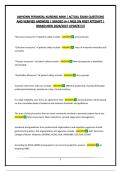 AWHONN BUNDLED EXAMS &vert; ACTUAL EXAM QUESTIONS AND VERIFIED ANSWERS &vert; GRADED A&plus;&vert; PASS ON FIRST ATTEMPT &vert; BRAND NEW 2026&sol;2027 UPDATE&excl;&excl;&excl;&excl;&excl;