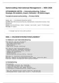 Samenvatting Internationaal Management HBO UITGEBREID 2026 &plus; 25 Oefenvragen - Hofstede Cultuur Globalisering Entry Modes Export Joint Venture PESTEL Porter Diamond Intercultueel 30&plus; Pagina's
