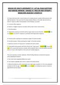 BSN246 HESI HEALTH ASSESSMENT V2 &vert; ACTUAL EXAM QUESTIONS AND VERIFIED ANSWERS &vert; GRADED A&plus;&vert; PASS ON FIRST ATTEMPT &vert; BRAND NEW 2026&sol;2027 UPDATE&excl;&excl;&excl;&excl;&excl;