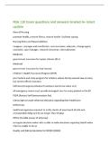 NSG 110 Exam questions and answers Graded A&plus; latest&NewLine;update&NewLine;Aims of Nursing&NewLine;promote health&comma; prevent illness&comma; restore health&comma; facilitate coping&NewLine;Nursing Roles and Responsibilities&NewLine;caregiver&comma; manager and coordinator&comma; communicator&comma; educator&comma; change agent&comma;