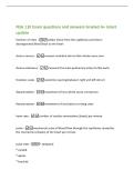 NSG 110 Exam questions and answers Graded A&plus; latest&NewLine;update&NewLine;function of veins -collect blood from the capillaries and return&NewLine;deoxygenated blood back to the heart&NewLine;ductus venous -connect umbilical vein to the inferior vena cava&NewLine;ductus arteriosus -connec