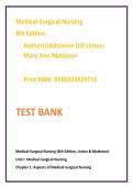 Medical-Surgical Nursing 8th Edition Test Bank 