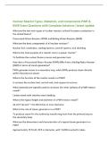 Nuclear Reactor Types&comma; Materials&comma; and Components PWR &&NewLine;BWR Exam Questions with Complete Solutions &vert;latest update&NewLine;What are the two main types of nuclear reactors utilized for power production in&NewLine;the United States&quest;&NewLine;Pressurized Water Reactors &lpar;PWR&rpar; and B