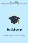 Samenvatting ge&iuml;ntegreerde cognitieve gedragstherapie -  Cognitieve gedragstherapie &lpar;CGT&rpar;