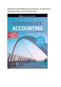 Test bank for Intermediate Accounting&comma; 18e WileyPLUS Card and Loose-leaf Set Single Term all pages fully covered with test questions and answers graded A&plus;
