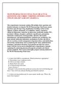 NR 293 PHARMACOLOGY FINAL EXAM 200 ACTUAL &NewLine;QUESTIONS AND CORREC VERIFIED ANSWERS LATEST &NewLine;UPDATE 2026-2027 ALREADY GRADED A&plus; 