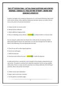 TNCC 9TH EDITION FINAL &vert; ACTUAL EXAM QUESTIONS AND VERIFIED ANSWERS &vert; GRADED A&plus;&vert; PASS ON FIRST ATTEMPT &vert; BRAND NEW 2026&sol;2027 UPDATE&excl;&excl;&excl;&excl;&excl;