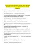 Vivint CEU Certification Exam with all Correct & 100&percnt; Verified Answers &vert;Actual Complete Exam &vert;Already Graded A&plus;