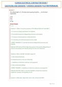 Florida Electrical Contractor Exam Practice Questions And Correct Answers 