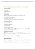 Nurs 1141 Exam questions and answers Graded A&plus;&NewLine;latest update&NewLine;Insulin Lispro&NewLine;rapid acting insulin&NewLine;Regular Insulin&NewLine;"Short Acting"&NewLine;Slower in onset and longer in duration than rapid acting insulins&NewLine;Insulin isophane suspen