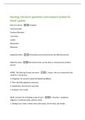 Nursing 110 Exam questions and answers Graded A&plus;&NewLine;latest update&NewLine;Role of a Nurse -Caregiver&NewLine;Communicator&NewLine;Teacher&sol;Educator&NewLine;Counselor&NewLine;Leader&NewLine;Researcher&NewLine;Advocate&NewLine;Subjective data -information perceived only by the affected person&NewLine;Objective data -infor