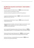 NY MPJE Exam Questions and Answers &vert; latest Update &vert;&NewLine;100&percnt; Correct&period;&NewLine;what entity regulates the health professions -the state education dept&NewLine;under the direction of the NYS board of regents&NewLine;administers professional regulation thru the office of the profes