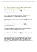 NYC Food Protection Certificate Exam Questions and&NewLine;Answers &vert; latest Update &vert; 100&percnt; Correct&period;&NewLine;All food service establishments must have -a current and valid permit&NewLine;issued by the NYC Health Department&NewLine;When do Health Inspectors have the right to inspect a 