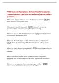 NYPD General Regulations & Department Procedures&NewLine;Overview Exam Questions and Answers &vert; latest Update&NewLine;&vert; 100&percnt; Correct&period;&NewLine;What are the Department's major books of rules and regulations&quest; -The&NewLine;Patrol Guide and Administrative Guide&period;&NewLine;What does the Patr