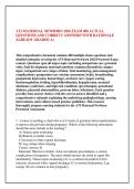 ATI MATERNAL NEWBORN 2026 EXAM 400 ACTUAL &NewLine;QUESTIONS AND CORRECT ANSWERS WITH RATIONALE &NewLine;ALREADY GRADED A&plus;