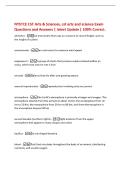 NYSTCE CST Arts & Sciences&comma; cst arts and science Exam&NewLine;Questions and Answers &vert; latest Update &vert; 100&percnt; Correct&period;&NewLine;altimeter -an instrument that uses air pressure to record height&comma; such as&NewLine;the height of a plane&NewLine;anemometer -an instrument to measure wind speed