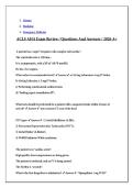ACLS&colon; 2020&sol;2026 AHA ACLS Review Exam Guide &lpar;A&plus; Graded&rpar;&comma; AHA ACLS Review Test Guide Review 2026 &lpar;A&plus; Graded&rpar;&comma; AHA ACLS Post-Test Questions And Answers 2026 &lpar;A&plus; Graded&rpar;  & AHA ACLS Written Test Questions And Answers &sol; 100&percnt; Correct &sol; 2026&period; Package deal soluti